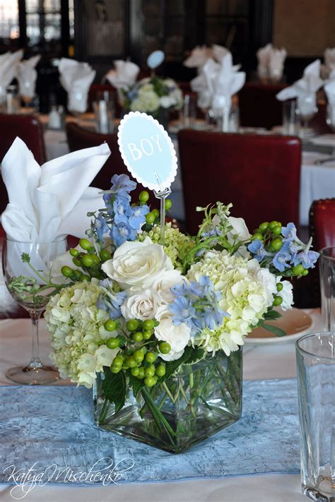 baby shower flower centerpieces